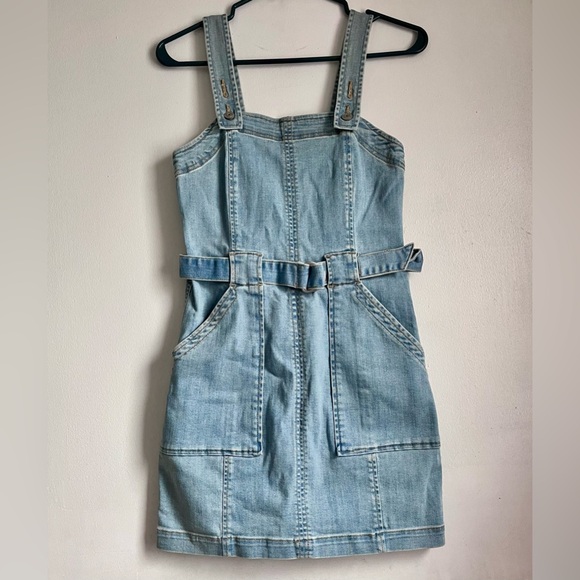 AMERICAN EAGLE Super Stretch Denim Overall Dress - Picture 3 of 11